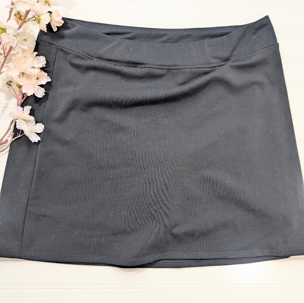 Adidas Black Climalite Athletic Skirt W Under Shorts